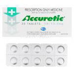 Accuretic　アキュレティック、キナプリル10mg　ヒドロクロロチアジド12.5mg